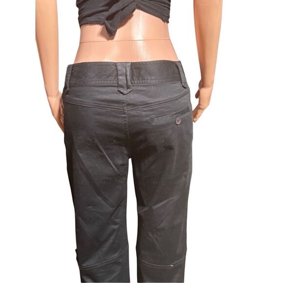 Pulp Black women's mid-rise casual cargo cropped trousers L - Picture 3 of 5